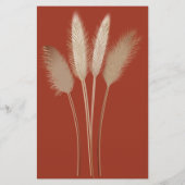 Wer bin ich? Pampas Brautparty Game Card Flyer (Hinten)