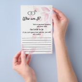 Wer bin ich? Pink Watercolor-Flyer Flyer (Handgriff)
