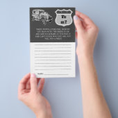 Wer bin ich? | Pkw | Brautparty Game Card Flyer (Handgriff)