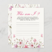 Wer bin ich Schmetterlinge Brautparty Game (Vorne/Hinten)