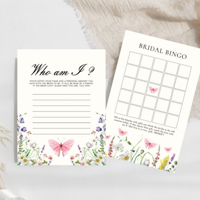 Wer bin ich Schmetterlinge Brautparty Game (Von Creator hochgeladen)