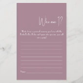 Wer bin ich? Showspiel-Flyer Flyer (Vorne)