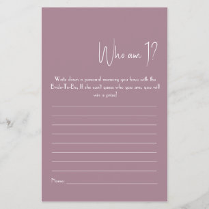 Wer bin ich? Showspiel-Flyer Flyer