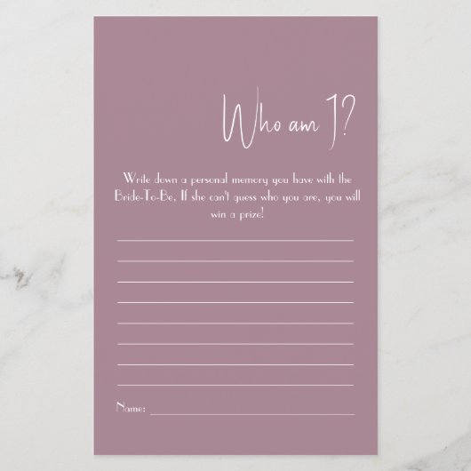 Wer bin ich? Showspiel-Flyer Flyer (Vorne)