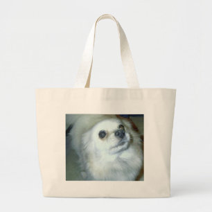 Wer bin ich? Spitz Puppy Jumbo Stoffbeutel
