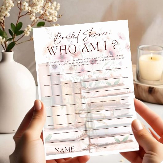 Wer bin ich Storybook Brautparty Game