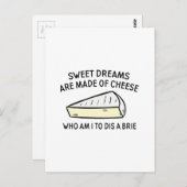 Wer bin ich, um eine Brie zu tanzen? Postkarte (Vorne/Hinten)