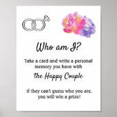 Wer bin ich? - Violette Blume Poster (Vorne)