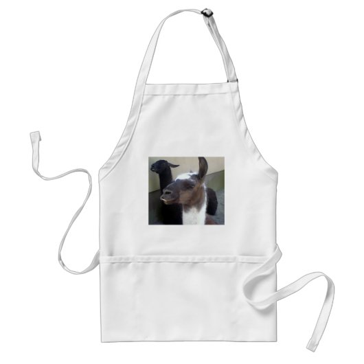 Wer bin ich? Zoo Llama Design Schürze (Vorne)