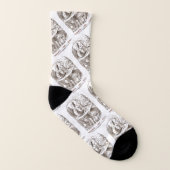 Wer...bist du? Alice Raupe Wonderland Socken (Rechts - Außen)