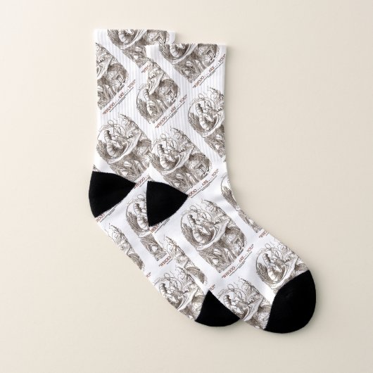 Wer...bist du? Alice Raupe Wonderland Socken (Paar)