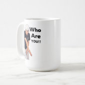 Wer bist du Cam Kaffeetasse (Vorderseite Links)