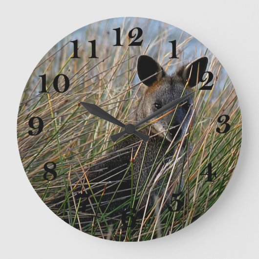 Wer bist du? große wanduhr (Vorderseite)