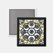 Wer bist du? magnet (Vorderseite/Rückseite)