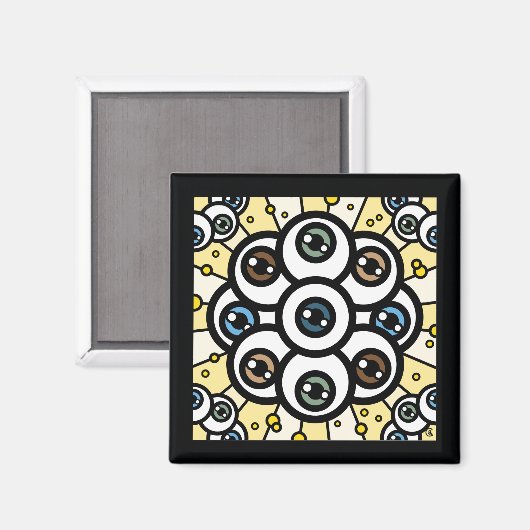 Wer bist du? magnet (Vorderseite/Rückseite)