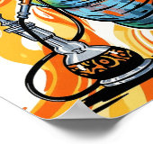 Wer bist du? Raupe mit Hookah Poster (Ecke)