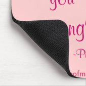 Wer bist du vermisst? Brustkrebs Mousepad (Ecke)