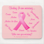 Wer bist du vermisst? mousepad (Vorne)