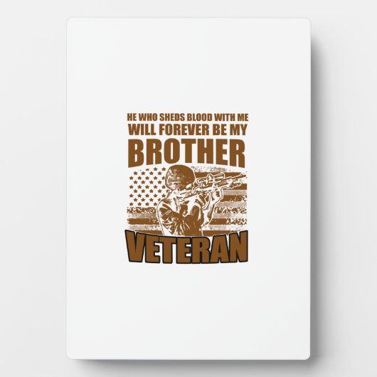 Wer Blut mit mir abblässt, wird für immer mein Brü Fotoplatte (Vorderseite)