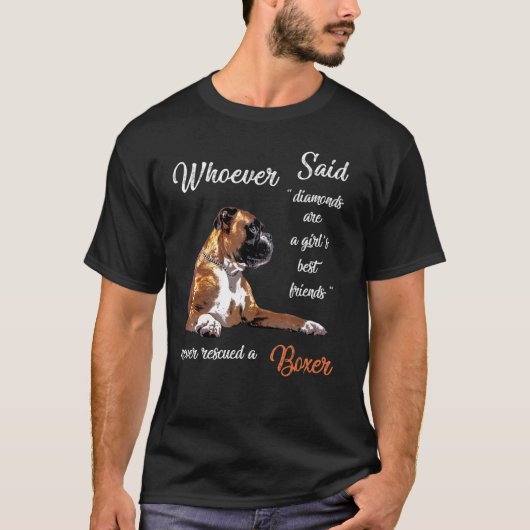 Wer Boxer als beste Hündin bezeichnet hat T-Shirt (Vorderseite)