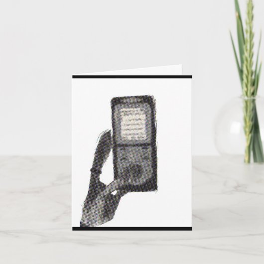 Wer braucht 5 Finger? Karte (Vorderseite)