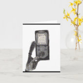 Wer braucht 5 Finger? Karte (Gelbe Blume)