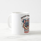 Wer braucht einen Wecker, wenn man einen Französch Kaffeetasse (Vorderseite Links)