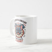 Wer braucht einen Wecker, wenn man einen Französch Kaffeetasse (Vorderseite Links)