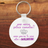Wer braucht Prinz Charming? Schlüsselanhänger (Vorderseite)