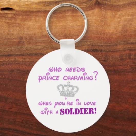 Wer braucht Prinz Charming? Schlüsselanhänger (Vorderseite)