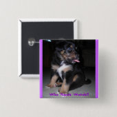 Wer braucht Worte? Button (Vorne & Hinten)