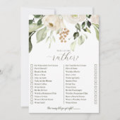 Wer Braut am besten kennt, würde eher Duschenspiel Einladung (Vorderseite)