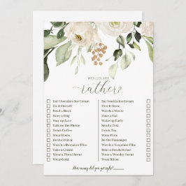 Wer Braut am besten kennt, würde eher Duschenspiel Einladung