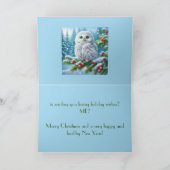 WER? CHRISTMAS-KARTE FÜR JEDEN DANKESKARTE (Innenseite)