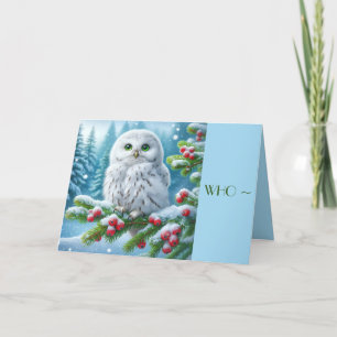 WER? CHRISTMAS-KARTE FÜR JEDEN DANKESKARTE