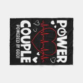 Wer Couple Christian Couples Matching Valentines D Fleecedecke (Vorderseite (Horizontal))