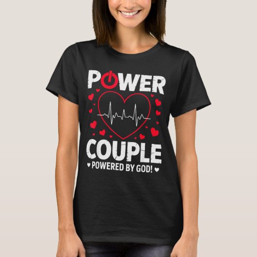 Wer Couple Christian Couples Matching Valentines D T-Shirt (Vorderseite)