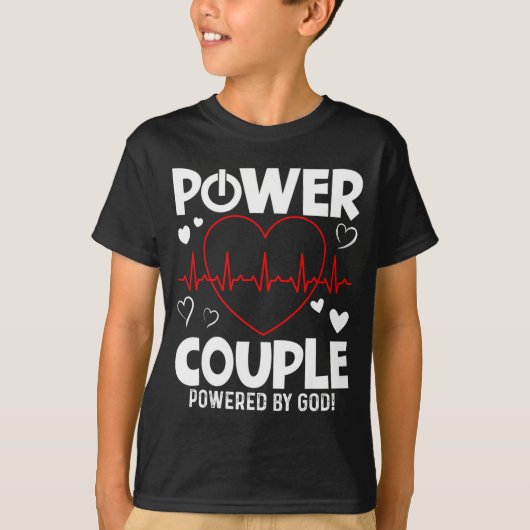 Wer Couple Christian Couples Matching Valentines T-Shirt (Vorderseite)