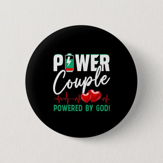 Wer Couple Wered-by God Christian Couples Valentin Button (Vorderseite)