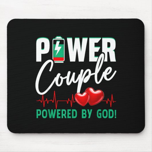 Wer Couple Wered-by God Christian Couples Valentin Mousepad (Vorne)