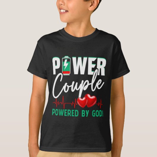 Wer Couple Wered-by God Christian Couples Valentin T-Shirt (Vorderseite)