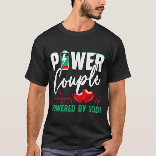 Wer Couple Wered-by God Christian Couples Valentin T-Shirt (Vorderseite)