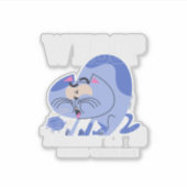 Wer da ist es? aufkleber (Vorderseite)