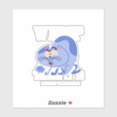 Wer da ist es? aufkleber (Blatt)