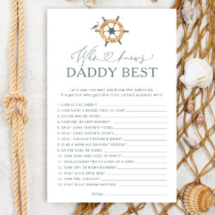 Wer Daddy Best Baby Shower Game kennt