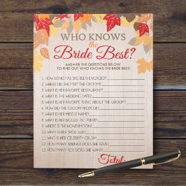 Wer das Bride Best Party Game Pack kennt Notizblock