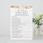 Wer das Daddy Best Baby Shower Game kennt (Stehend Vorderseite)