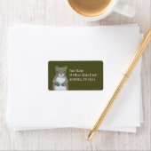 Wer das gesamte Party Snacks-Adressetikett gegesse Adressaufkleber (Insitu)