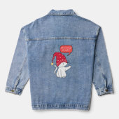 Wer das Licht ausgeschaltet hat Jeansjacke (Rückseite)