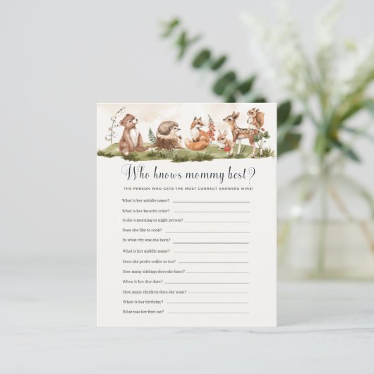 Wer das Mama Best Baby Shower Game kennt (Stehend Vorderseite)